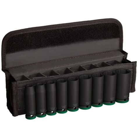 Bosch PRO Steckschlüsselsatz, 1/2, tief, 9-tlg. (10, 11, 13, 17, 19, 21, 22, 24, 27 mm)