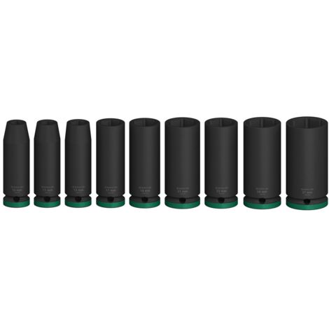 Bosch PRO Steckschlüsselsatz, 1/2, tief, 9-tlg. (10, 11, 13, 17, 19, 21, 22, 24, 27 mm)