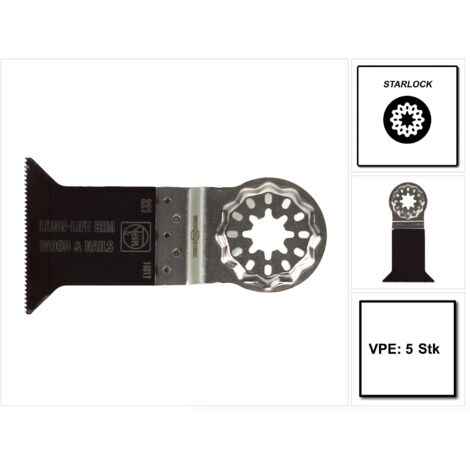 Fein 5x E-Cut Long-Life Sägeblatt Starlock 50 mm - 63502221230