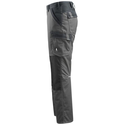 Mascot Werkhose Lemberg, Dunkelanthrazit/Schwarz, Gr. 54 – Mit CORDURA®-Knietaschen, Handyfach & Werkzeugschlaufe