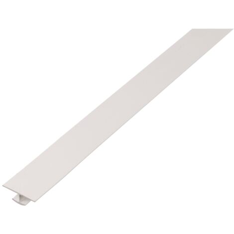 ALBERTS H-Profil, PVC weiß, LxB obenxHxB unten 2000 x 25 x 6 x 10 mm