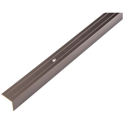 ALBERTS Treppenkanten-Schutzprofil, Alu bronze elox., LxBxHxS 2000x25x20x1,5mm
