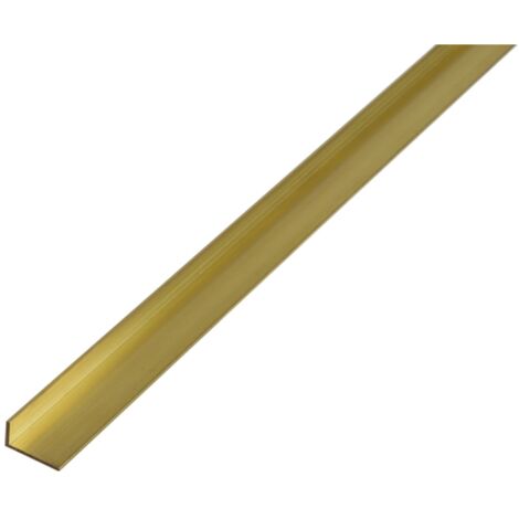 ALBERTS Winkelprofil, ungleichsch., Messing, LxBxHxS 1000 x 20 x 15 x 1,5 mm