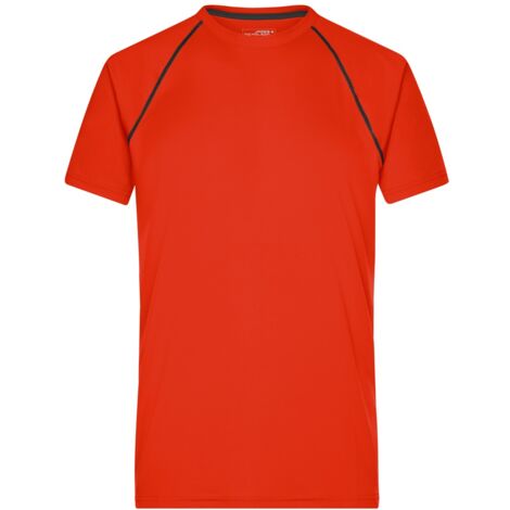 James & Nicholson Funktions-Shirt Herren JN496 Gr. S bright-orange/black (1/4)