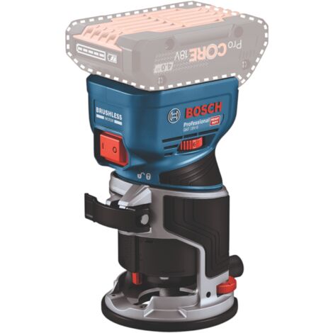 Bosch Akku-Kantenfräse GKF 18V-8 ohne Akku und Ladegerät im Karton