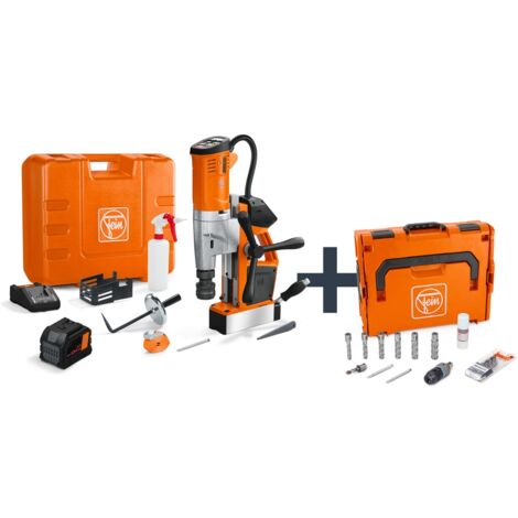 FEIN Akku-Universal-Magnet-Kernbohrmaschine bis 35 mm mit Anwenderset AKBU 35 PM, incl. 1x Akku ProCORE 12 Ah, Schnellladegerät, Zubehör, L-BOXX (1/5)