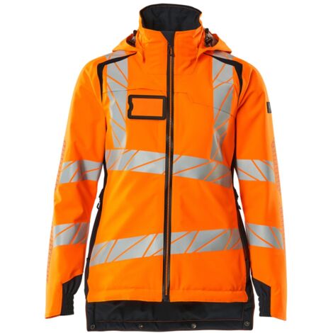 Mascot Winterjacke CLIMASCOT®, Damen Winterjacke Gr. XS, hi-vis orange/schwarzblau (1/4)