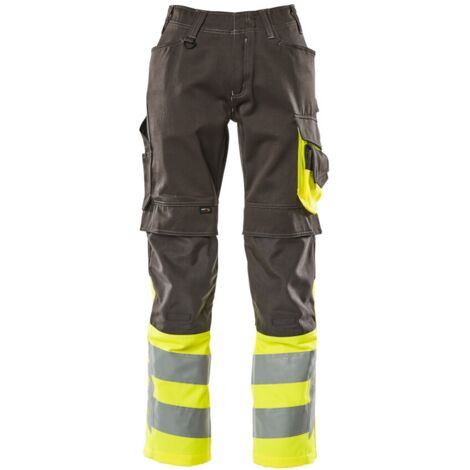 Mascot Leeds Arbeitshose Gr. 90C60 dunkelanthrazit/hi-vis gelb (1/4)