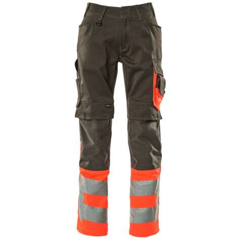 Mascot Leeds Arbeitshose Gr. 90C48 dunkelanthrazit/hi-vis rot (1/4)
