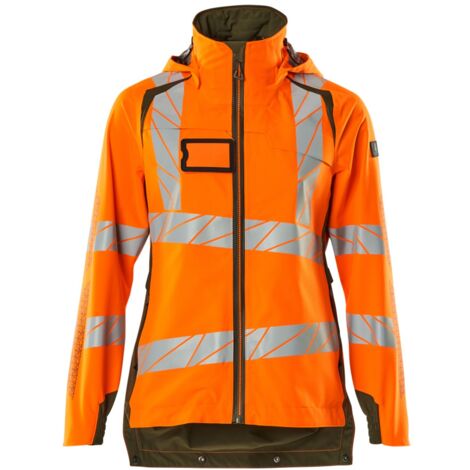 Mascot MASCOT ACCELERATE SAFE Damen Hard Shell Jacke 19011-449 Gr. S hi-vis orange/moosgrün (1/4)