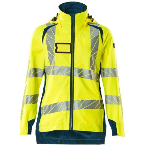Mascot MASCOT ACCELERATE SAFE Damen Hard Shell Jacke 19011-449 Gr. L hi-vis gelb/dunkelpetroleum (1/4)