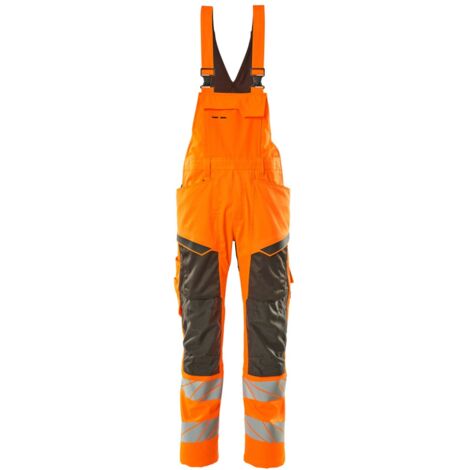 MASCOT Accel. Safe Latzhose Stretch Gr. 82C48 hi-vis or/dunkelanth 19569-236
