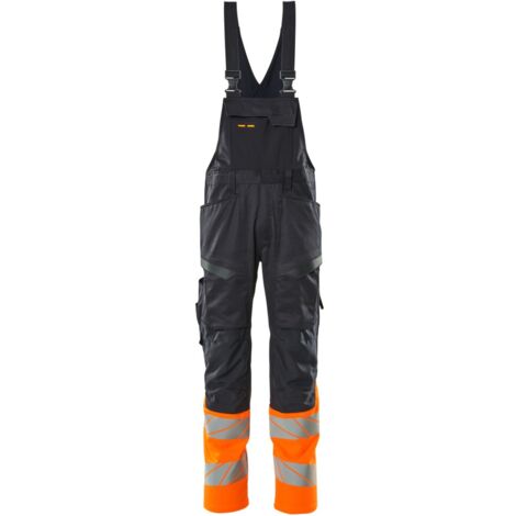 Mascot Latzhose 19669-236-01014 Gr. 82C56 schwarzblau/hi-vis orange (1/4)