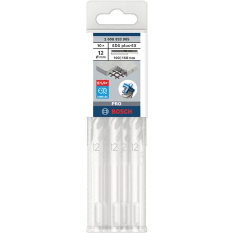 Bosch PRO Hammerbohrer SDS-plus-5X, 12 x 100 x 160 mm, (10 Stk.)