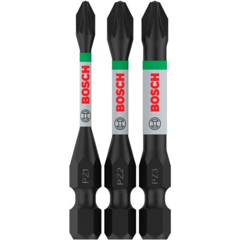 Bosch PRO Schrauberbits Pozidriv Impact Bit, PZ1, PZ2, PZ3, 55 mm, 3-tlg. (1/5)