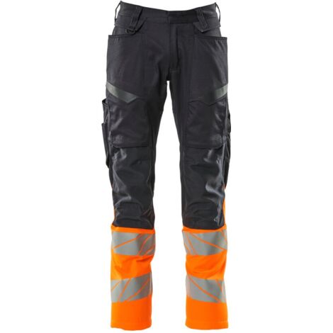 Mascot Accelerate Safe Hose mit Knietaschen 19679-236-01014 Gr. 82C66 schwarzblau/hi-vis orange (1/4)