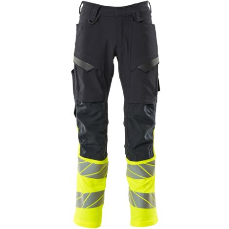 Mascot Hose mit Knietaschen 19879-711-01017 Gr. 90C60 schwarzblau/hi-vis gelb (1/4)
