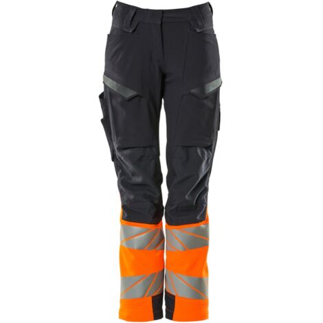 Mascot Hose mit Knietaschen 19178-511-01014 Gr. 76C48 schwarzblau/hi-vis orange (1/4)