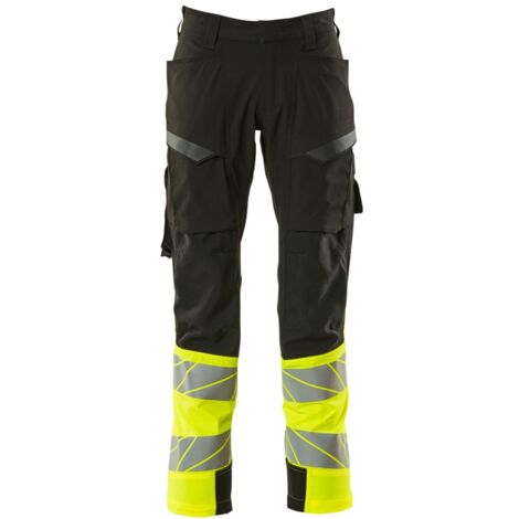 Mascot Hose mit Schenkeltaschen 19379-510-0917 Gr. 82C68 schwarz/hi-vis gelb (1/4)