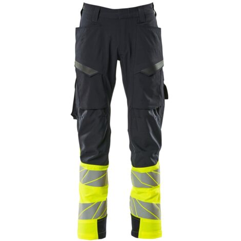 Mascot Hose mit Schenkeltaschen 19379-510-01017 Gr. 82C68 schwarzblau/hi-vis gelb (1/4)
