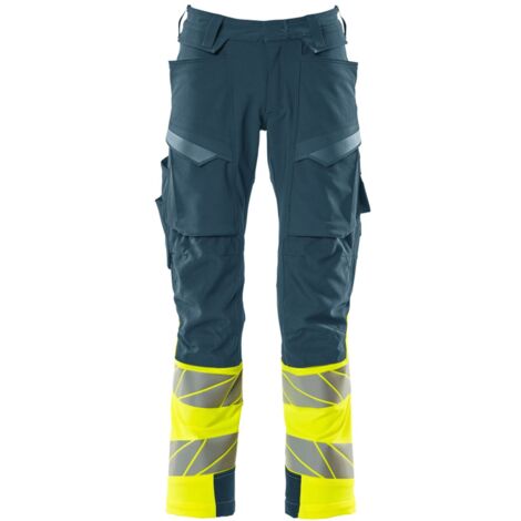 Mascot Hose mit Knietaschen 19179-511-4417 Gr. 82C54 dunkelpetroleum/hi-vis gelb (1/4)