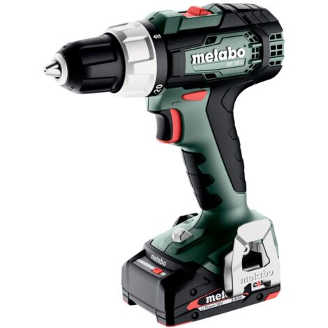 Metabo Akku-Bohrschrauber BS 18 L, incl. 2x Akku Li-Power 2 Ah, Ladegerät, Zubehör, metaBOX