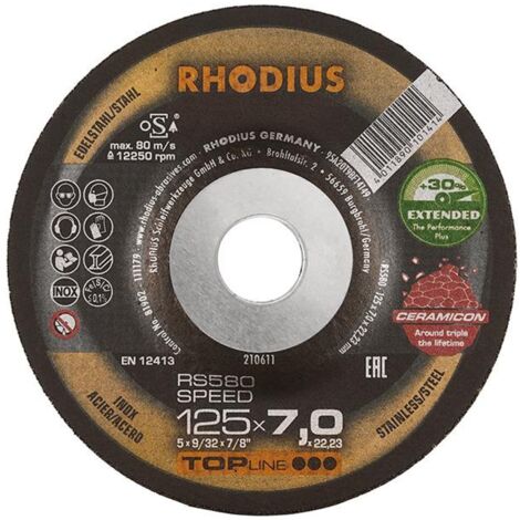 RHODIUS Schruppscheibe RS 580 SPEED EXTENDED 115 x 7,0 x 22,23 mm