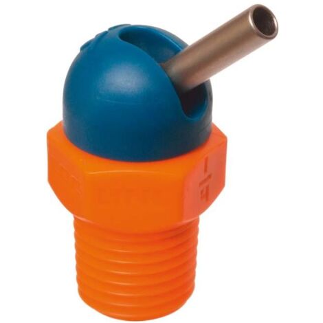LOC-LINE Hochdruckdüse CD für Kühlmittelschlauch 1/8 70bar Ø4,1x31,8mm blau-orange (1/4)
