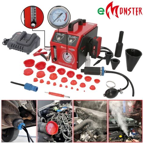 KS Tools Nebelmaschine zur Lecksuche, mit 2 Ah Akku, 36-tlg
