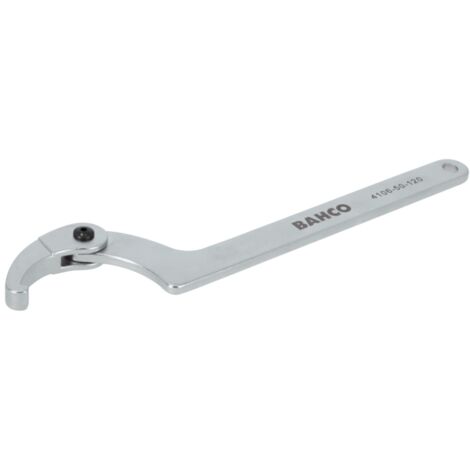 Bahco Verstellbarer Stift-Hakenschlüssel, 115 bis 165 mm, mit Chrom-Beschichtung, 310 mm
