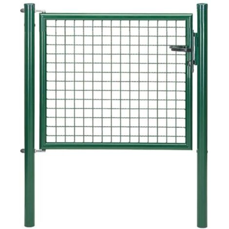 ALBERTS Wellengitter-Einzeltor, zinkp.ant.met.Kst.b., B Mitte-Mitte Pf.1250mmH1250mm (1/2)