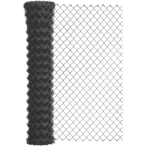 Alberts Maschendrahtgeflecht 25 m 125 cm hoch anthrazit Metallzäune & Drahtzäune (1/3)