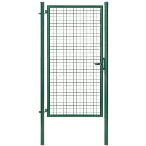 ALBERTS Wellengitter-Einzeltor, zinkp.grün Kst.b., B Mitte-Mitte Pf.1020mm, H2000mm