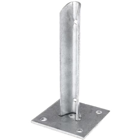 ALBERTS Pfostenträger für Zaunpfosten, fvz, zA, Ø34mm, LxB100x100mm, HAdapter200mm