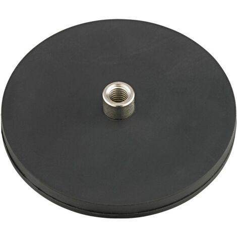 Forbabe Gummierte Magnete 2 Stück 88mm - 45kg Haftkraft Mit M8 Gewinde Für Fahrzeuge