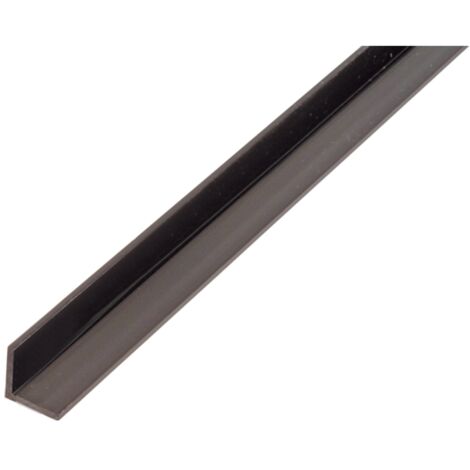 ALBERTS Winkelprofil, gleichsch., PVC schwarz, LxBxHxS 1000 x 10 x 10 x 1 mm