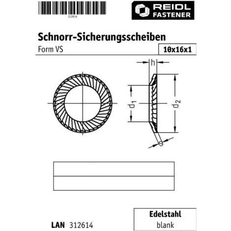 Uxcell 1/4-20 Gezahnte Flansch Sechskant-Sicherungsmuttern, 304 Edelstahl, 10 Stück