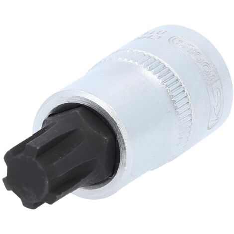 KS Tools 1/2 Bit-Stecknuss für RIBE-Schrauben, kurz, M13 (1/4)
