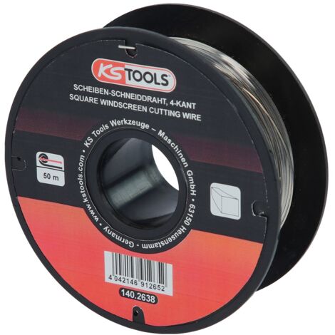 KS Tools Scheiben-Schneiddraht, 4-kant, 50m auf Rolle (1/3)