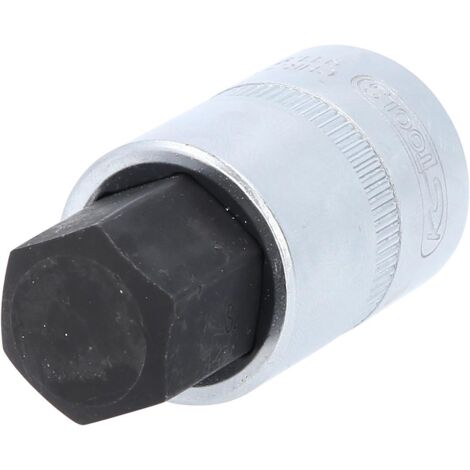 KS Tools 1/2 Bit-Stecknuss Innensechskant, kurz, 19 mm (1/4)