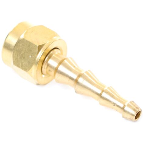 ELMAG Schlauchtülle - 6-9 mm mit Überwurfmutter IG 1/4, 6 mm, Messing, orig. OXYTURBO (1/2)
