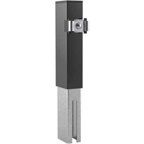 ALBERTS Pfostenverlängerung für Dekorelemente, svz.anthrazit RAL 7016, 300 / 60 x 40 mm