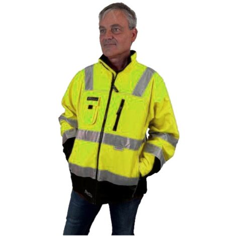 Asatex Trendline Softshelljacke PTW-S Gr. M (50/52) gelb/schwarz (1/2)