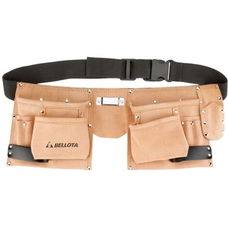 BELLOTA Werkzeuggürtel, Leder, 6 Taschen