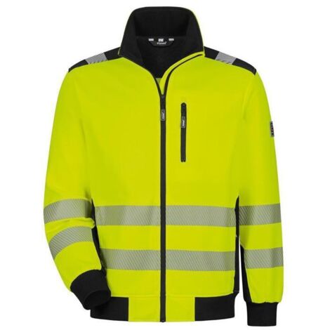 Elysee Warnschutz-Sweatjacke Demino 22611 Gr. XL leuchtgelb/schwarz (1/4)