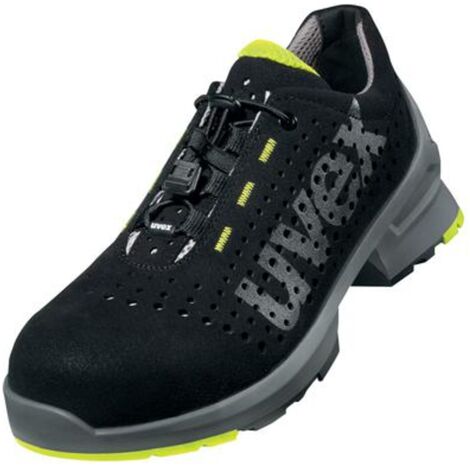 UVEX Sicherheitshalbschuh uvex 1 8543 S1 ESD SRC DGUV W14 Gr. 38 schwarz/lime