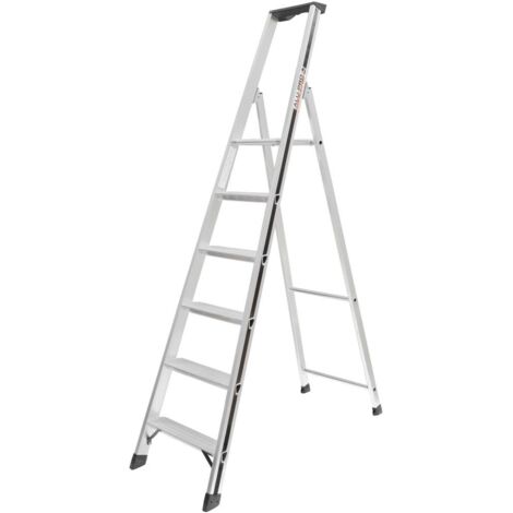 Hymer Stufenstehleiter 6Stufen Standhöhe 1,35m 6 Stufen Standhöhe 1,35 m