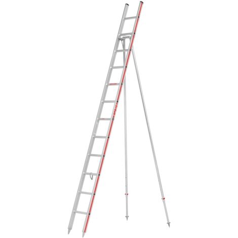 Obstbaumleiter aus Aluminium 12 Sprossen - regulierbare Höhe - 3049/12