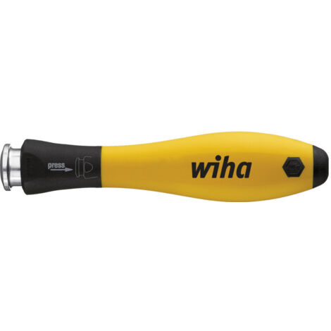 Wiha Schraubendrehergriff SoftFinish®-telescopic ESD für Elektroniker (31498), für Verschraubungen an elektrostatisch empfindlichen Bauteilen, mit 4 mm-Sechskantaufnahme für SYSTEM 4 Klingen