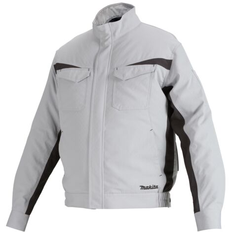 Makita Akku-Klimajacke Workwear inkl. Akku BL1850B Gr. L grau (1/5)